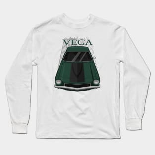 Custom Chevrolet Vega GT 1971 - 1973 - dark green and black Long Sleeve T-Shirt